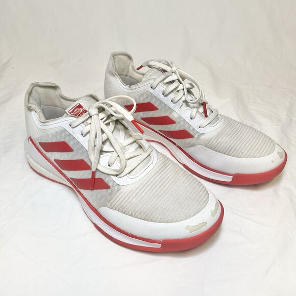 Nike/ Crazy Flight / Indoor Sport Shoe/ White-Red/ Women SZ 9 - Picture 7 of 12